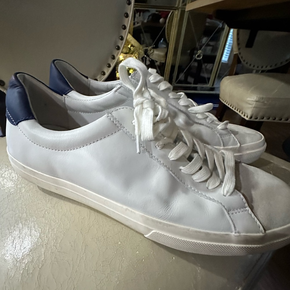 Vince White and Blue Men's Sneakers